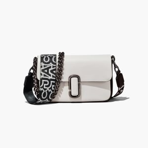 Marc Jacobs Bi-Color J Marc Shoulder Bag μαυρα ασπρα | 80XOYUCPA