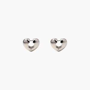 Marc Jacobs Charmed Bubble Heart Hoops ασημι | 79BGLTHNA
