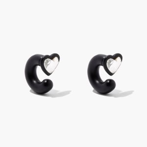Marc Jacobs Charmed Heart Hoops DTM μαυρα Πολύχρωμο | 23GJBVXPR