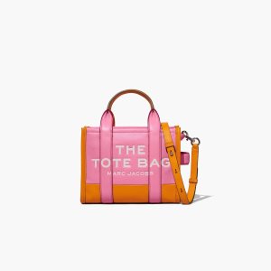 Marc Jacobs Colorblock Mini Tote Bag ροζ Πολύχρωμο | 32QKBRMLS