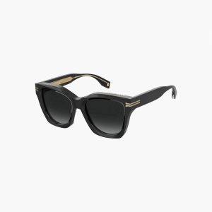 Marc Jacobs Icon Edge Oversized Square Sunglasses μαυρα | 01BVTFMDQ