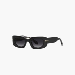 Marc Jacobs Icon Rectangular Sunglasses μαυρα | 05LCZTNMU
