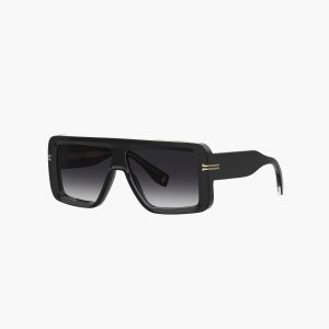 Marc Jacobs Icon Rectangular Sunglasses μαυρα | 97PKCBZET