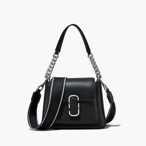 Marc Jacobs J Marc Chain Mini Satchel μαυρα ασημι | 79LQRDGAN