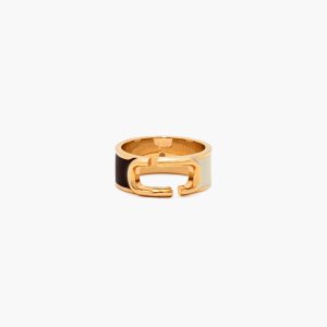 Marc Jacobs J Marc Colorblock Ring μαυρα Πολύχρωμο χρυσο χρωμα | 50LYHWTXN