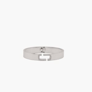Marc Jacobs J Marc Crystal Bangle ασημι | 07FCQUVRO