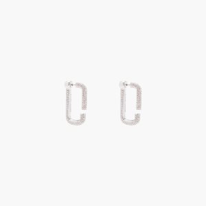 Marc Jacobs J Marc Crystal Hoops ασημι | 45CWOIDPK