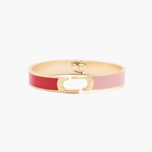 Marc Jacobs J Marc Hinge Bangle κοκκινα Πολύχρωμο χρυσο χρωμα | 69UAMENTQ