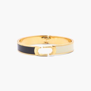 Marc Jacobs J Marc Hinge Bangle μαυρα χρυσο χρωμα | 86UFOKRID