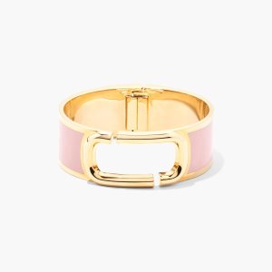 Marc Jacobs J Marc Large Hinge Bangle ροζ χρυσο χρωμα | 39ATMVUQX
