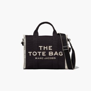 Marc Jacobs Jacquard Medium Tote Bag μαυρα | 60FJIWDPS