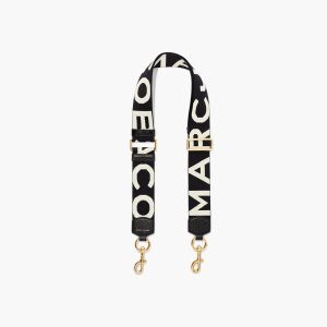 Marc Jacobs Logo Webbing λουρακια μαυρα ασπρα | 03GVILOPA