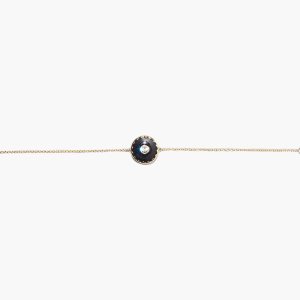 Marc Jacobs Medallion Bracelet μαυρα χρυσο χρωμα | 40PKRTDSW