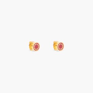Marc Jacobs Medallion Studs κοκκινα χρυσο χρωμα | 42AQXBREV