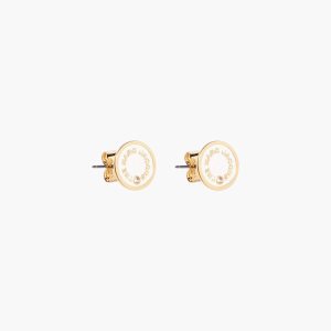 Marc Jacobs Medallion Studs κρέμα | 21JEGSOBP