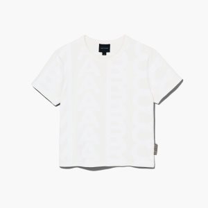 Marc Jacobs Monogram Baby Tee ασπρα | 38NMWKELZ