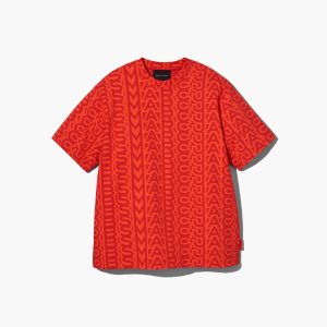 Marc Jacobs Monogram Big T-Shirt πορτοκαλι κοκκινα | 62AZBWIYQ