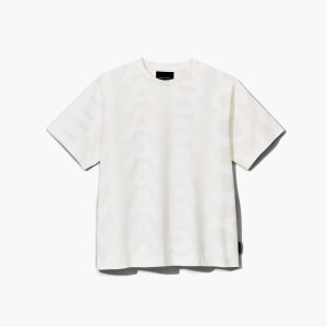 Marc Jacobs Monogram Big Tee ασπρα | 29FRBQAWK