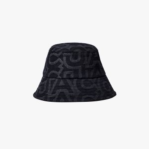 Marc Jacobs Monogram Bucket Hat μαυρα | 65PULHXTA