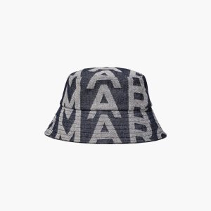 Marc Jacobs Monogram Denim Bucket Hat μπλε | 26YOWZEFU