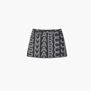 Marc Jacobs Monogram Denim Mini Skirt μπλε | 40EXNZQHL
