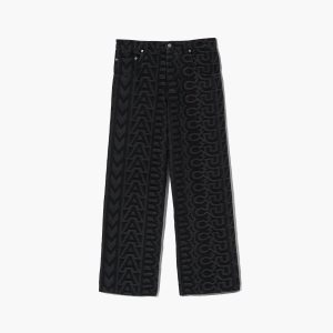 Marc Jacobs Monogram Denim Pant μαυρα | 08CAZXIVE