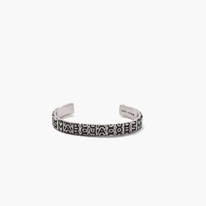 Marc Jacobs Monogram Engraved Bracelet ασημι | 68NEAJYOX