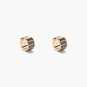 Marc Jacobs Monogram Engraved Hoops χρυσο χρωμα | 56QCSELUO