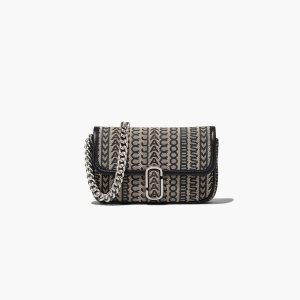 Marc Jacobs Monogram J Marc Mini Bag Μπεζ Πολύχρωμο | 84NSATHOJ