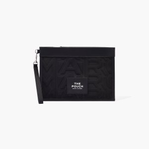 Marc Jacobs Monogram Neoprene Large Wristlet μαυρα | 13OWPXSRN