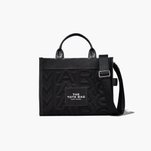 Marc Jacobs Monogram Neoprene Medium Tote Bag μαυρα | 31AODFMIL