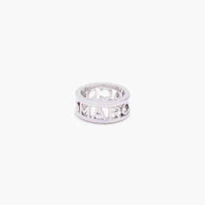 Marc Jacobs Monogram Ring ασημι | 73JVXPBUA