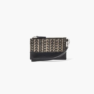 Marc Jacobs Monogram Top Zip Wristlet Μπεζ Πολύχρωμο | 57AWYPIDS
