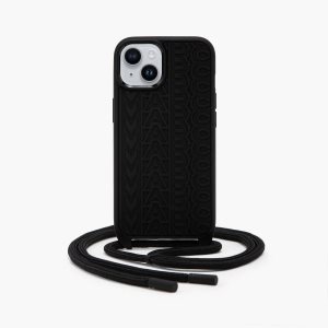 Marc Jacobs Monogram iPhone 14 Crossbody Case μαυρα | 26DQPMBFR