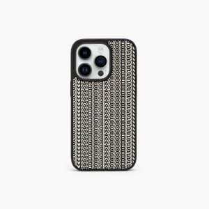 Marc Jacobs Monogram iPhone 14 Pro 3D Case μαυρα ασπρα | 96FSUWGRY