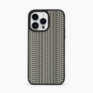 Marc Jacobs Monogram iPhone 14 Pro Max 3D Case μαυρα ασπρα | 70PZJNOIW