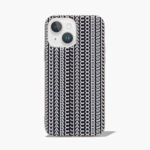 Marc Jacobs Monogram iPhone Case 14 Plus μαυρα ασπρα | 14WNYCPSK