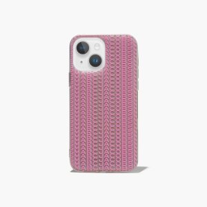 Marc Jacobs Monogram iPhone Case 14 γκρι καφε ροζ | 15JPARVTS