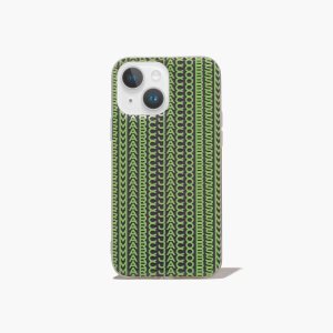 Marc Jacobs Monogram iPhone Case 14 γκρι πρασινο | 63VKPQTEI