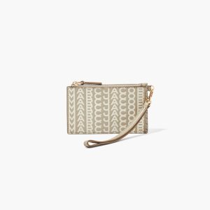 Marc Jacobs Monogram δερματινα Top Zip Wristlet Χακί | 31SWETAXU