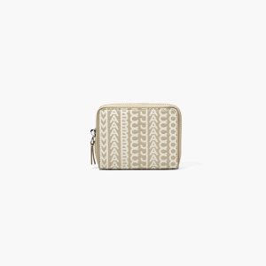 Marc Jacobs Monogram δερματινα Zip Around Wallet Χακί | 46ITMXYJA