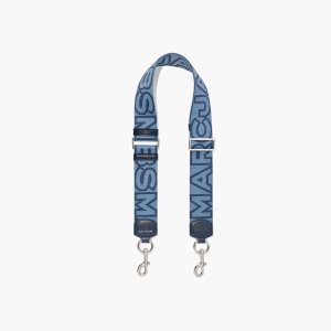 Marc Jacobs Outline Logo Webbing λουρακια μπλε Πολύχρωμο | 71EHKUIAS