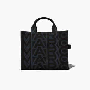 Marc Jacobs Outline Monogram Medium Tote Bag μαυρα Πολύχρωμο | 41CILSFWU