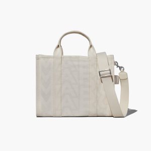 Marc Jacobs Outline Monogram Medium Tote Bag ασπρα | 85MBNVSLZ
