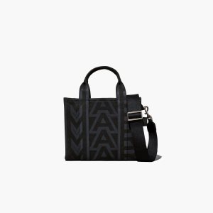 Marc Jacobs Outline Monogram Mini Tote Bag μαυρα Πολύχρωμο | 24KOQFPGR