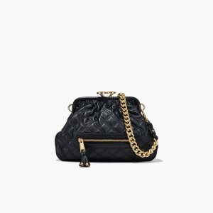 Marc Jacobs Re-Edition Καπιτονέ δερματινα Little Stam Bag μαυρα | 75BPMAEJX
