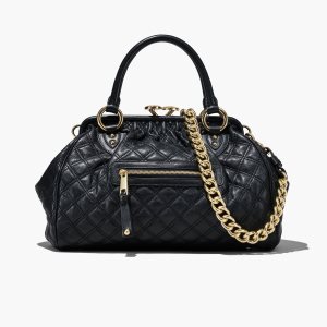 Marc Jacobs Re-Edition Καπιτονέ δερματινα Stam Bag μαυρα | 92DKEBCVI