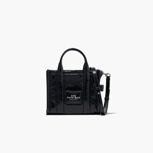 Marc Jacobs Shiny Crinkle Mini Tote μαυρα | 18XZOMKJY