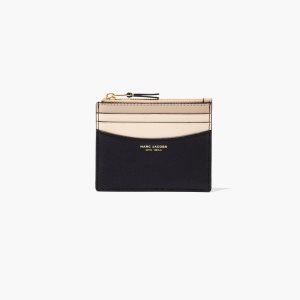 Marc Jacobs Slim 84 Colorblock Zip Card Case μαυρα Πολύχρωμο | 56VENACSR