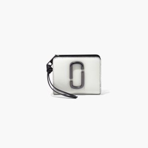 Marc Jacobs Snapshot Mini Compact Wallet μαυρα ασπρα | 73LAOVZNB